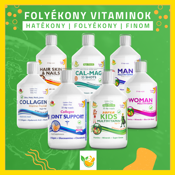 Folyékony vitaminok -10% Vásárlási kedvezmény